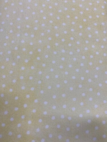 Little Lambies Flannel - Background of lemon with white spots