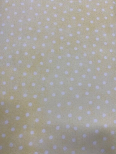 Little Lambies Flannel - Background of lemon with white spots