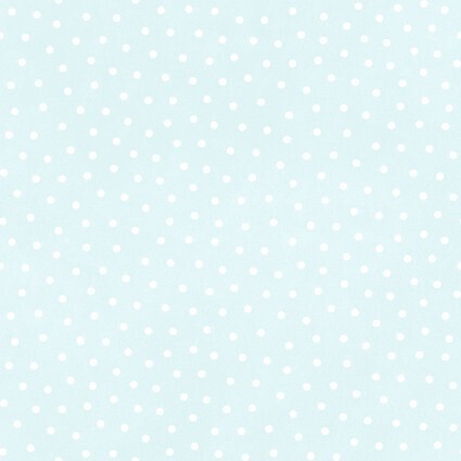 Little Lambies Flannel - Background of light aqua with white spots