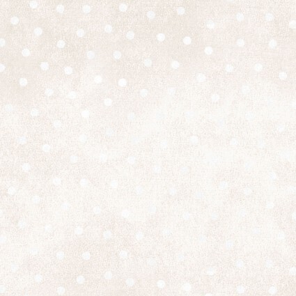 Woolies Flannel - Background of ecru with white spots