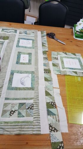 Some progress pictures of Rae's quilt for her grand daughter