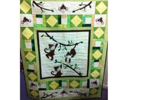 Monkey cot quilt