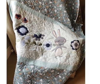 Tina's Bunny cot quilt